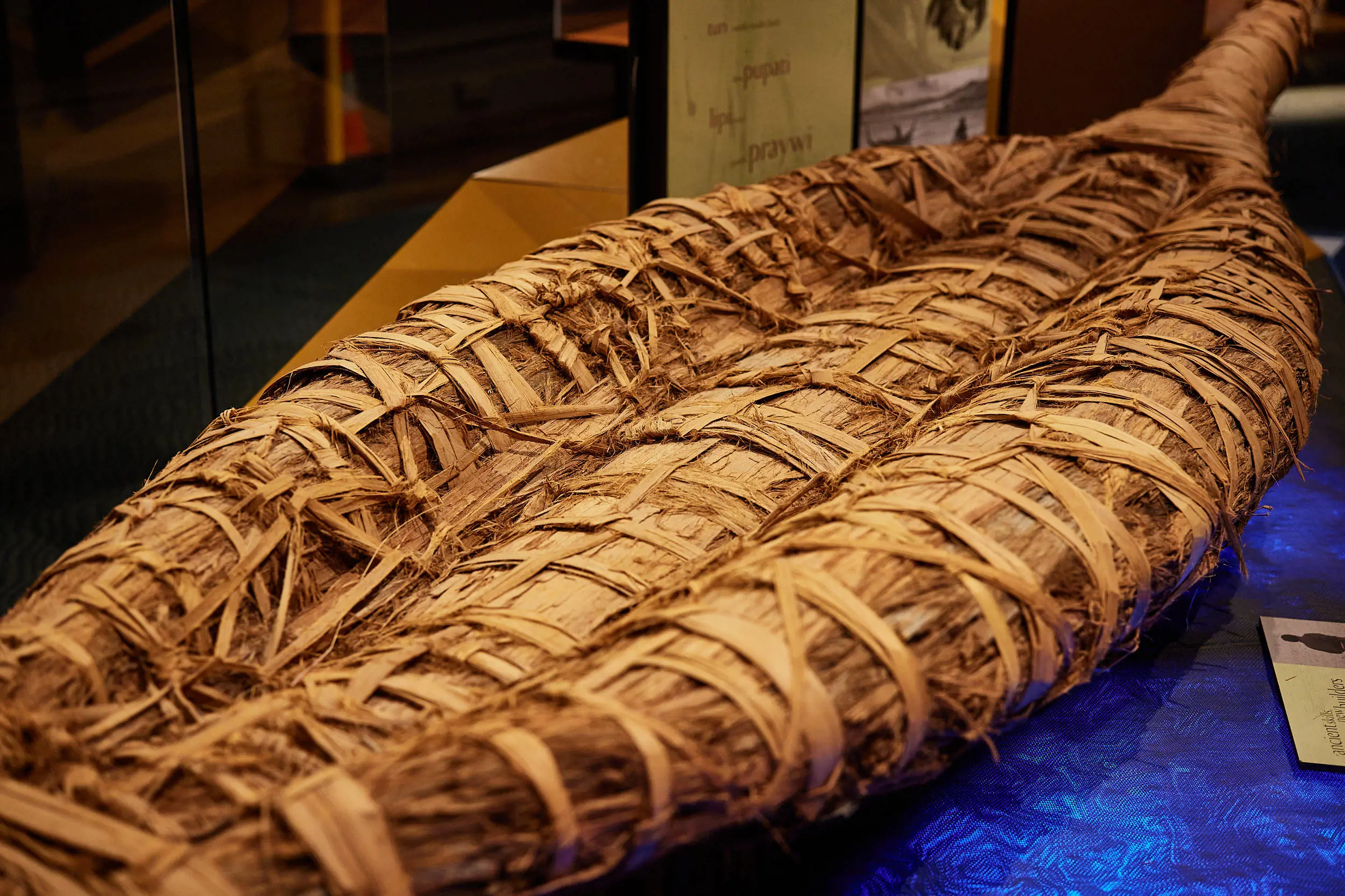 Tuylini, Stringybark Canoe, Tasmanian Museum and Art Gallery