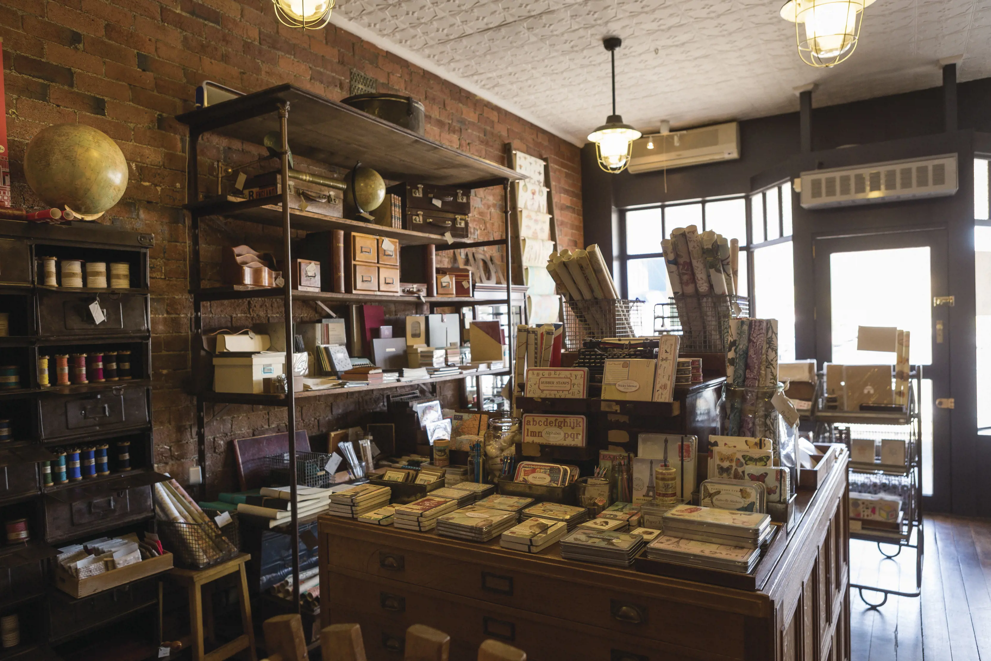 Vintage office items for sale on show at Flywheel