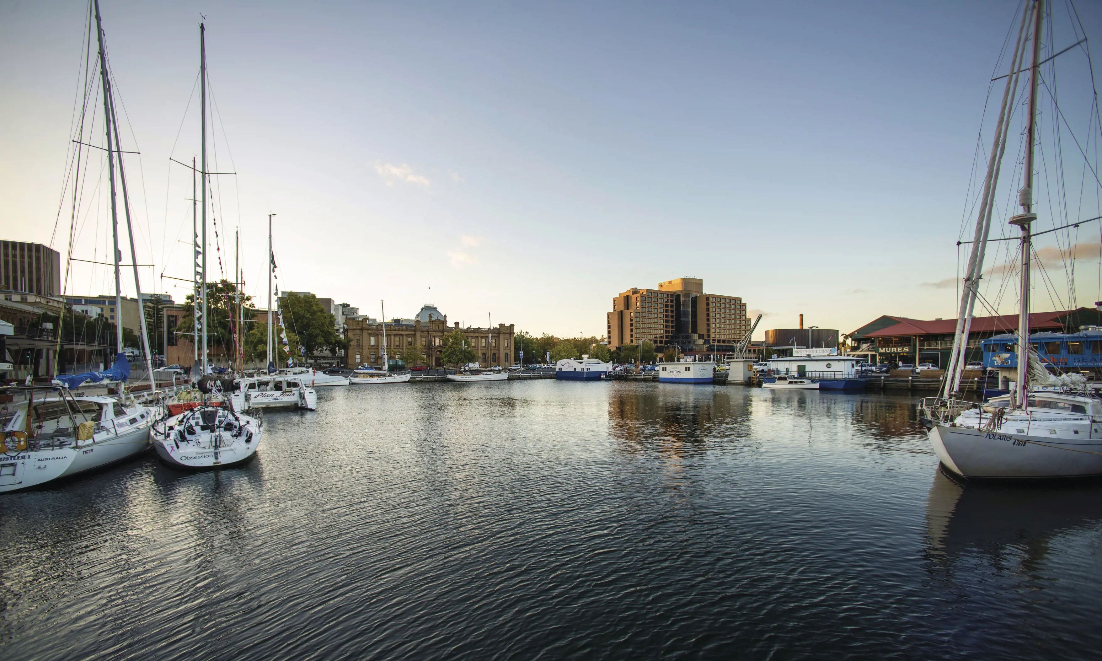 Looking towards Tasmanian Museum and Art Gallery, Hobart Waterfront