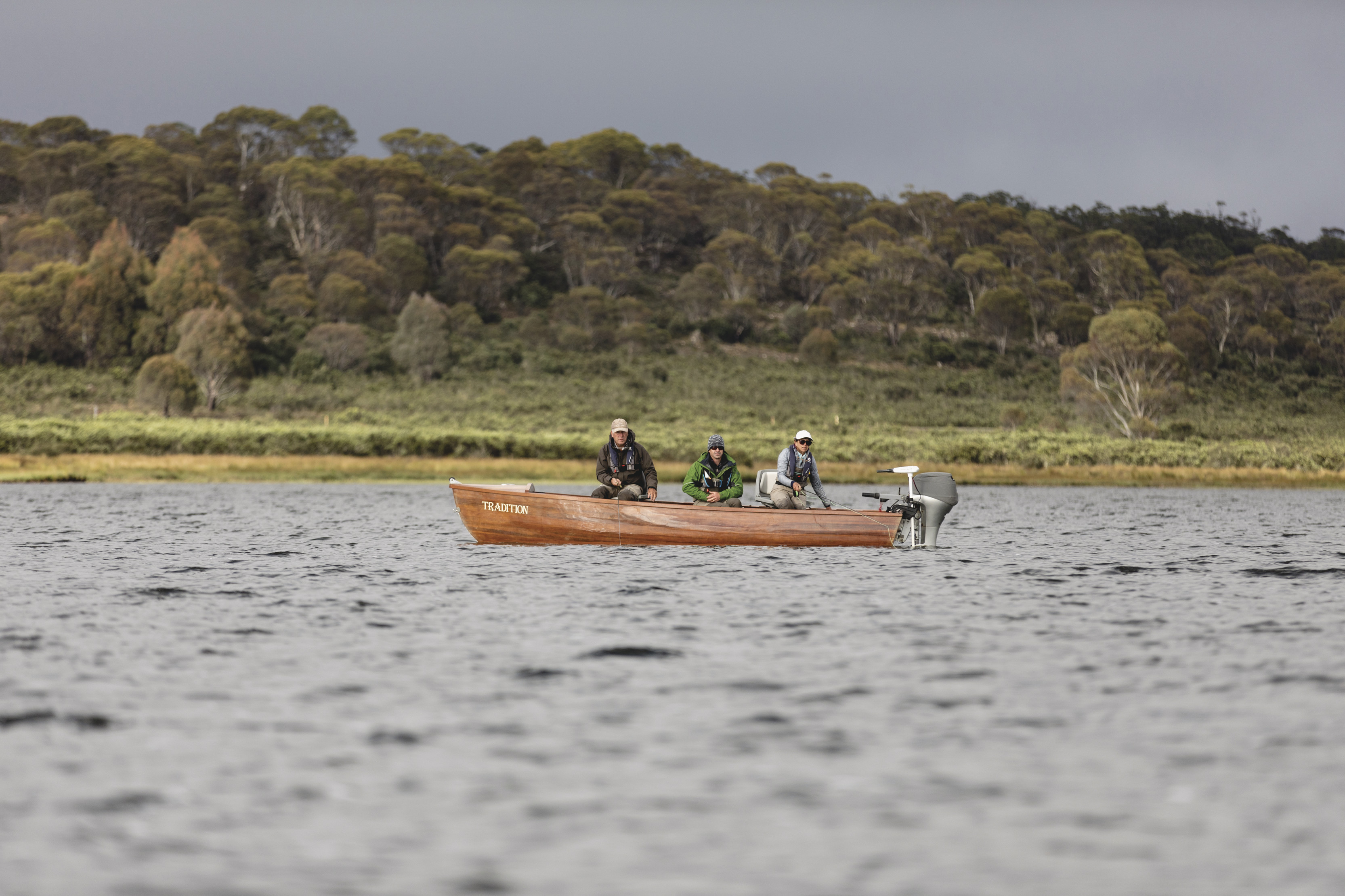 Fly fishing at Little Pine Lagoon